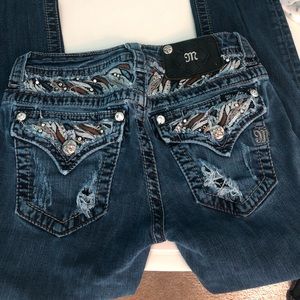 Miss Me blue jeans size 27 signature skinny